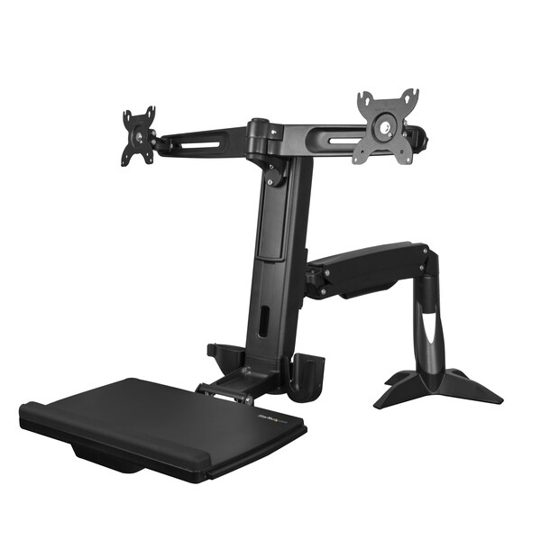 Sit Stand Dual Monitor Arm For 2 Monitors up to 24" ARMSTSCP2 Zoro